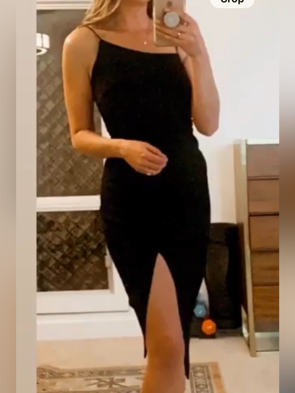 Windsor One-Shoulder Black Sheath Dress